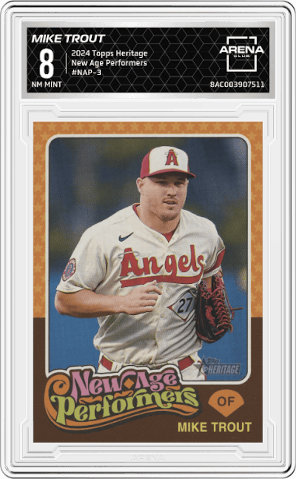 2024 Topps Heritage New Age Performers #NAP-3 Mike Trout Arena Club 8