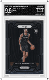 2023-24 Panini Prizm #136 Victor Wembanyama Arena Club 9.5