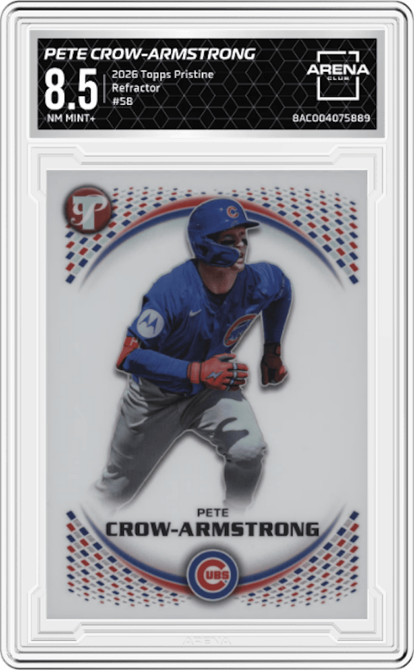 2026 Topps Pristine Refractor #58 Pete Crow-Armstrong Arena Club 8.5