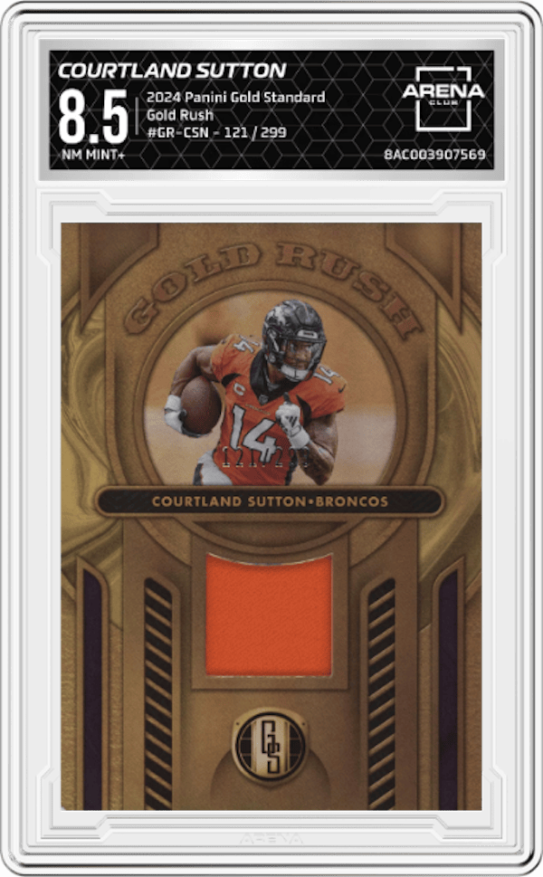 2024 Panini Gold Standard #GR-CSN Courtland Sutton Arena Club 8.5