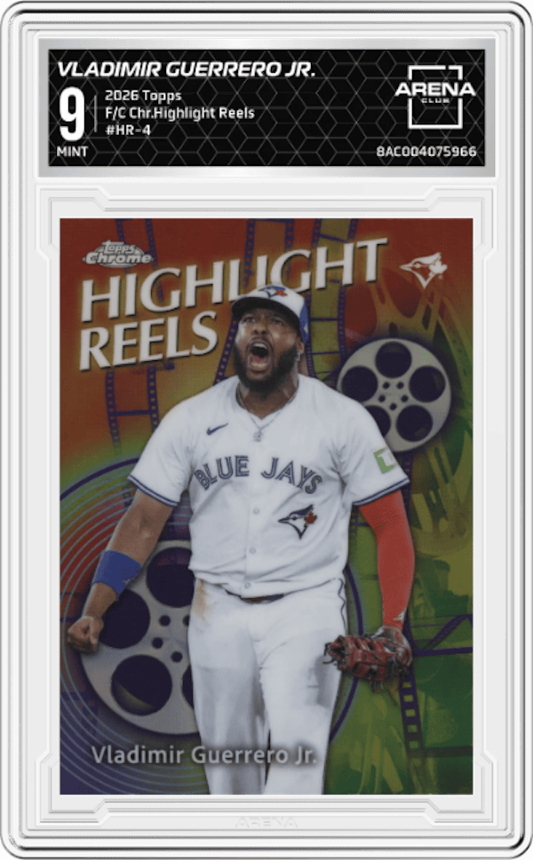 2026 Topps F/C Chr.Highlight Reels #HR-4 Vladimir Guerrero Jr. Arena Club 9