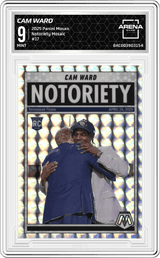2025 Panini Mosaic Notoriety Mosaic #17 Cam Ward Arena Club 9