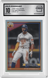 2026 Topps Chrome '91 Topps 35th Anniv. #91CB-13 Julio Rodriguez Arena Club 10