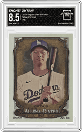 2024 Topps Allen & Ginter Silver Portrait #97 Shohei Ohtani Arena Club 8.5