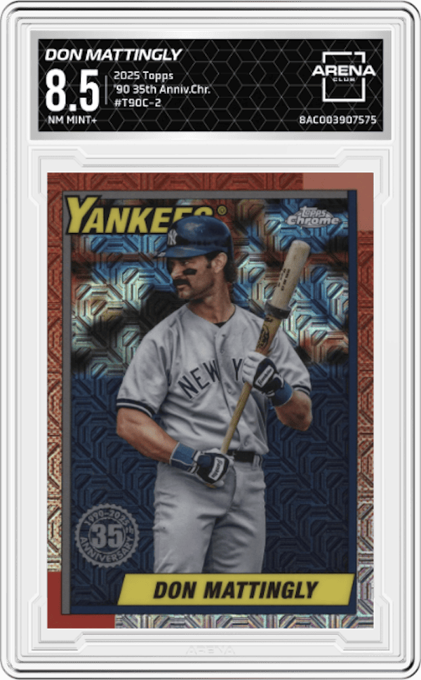 2025 Topps '90 35th Anniv.Chr. #T90C-2 Don Mattingly Arena Club 8.5