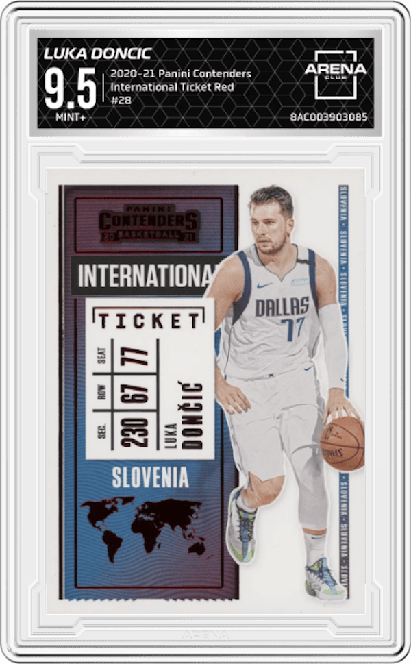2020-21 Panini Contenders #28 Luka Doncic Arena Club 9.5