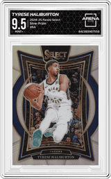 2024-25 Panini Select Silver Prizm #64 Tyrese Haliburton Arena Club 9.5