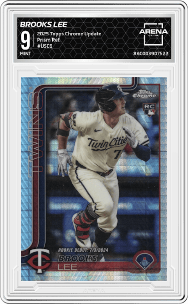 2025 Topps Chrome Update Prism Refractors #USC6 Brooks Lee Arena Club 9