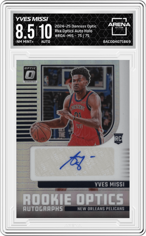 2024-25 Donruss Optic #ROA-MIS Yves Missi Arena Club 8.5