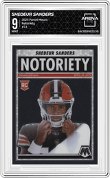 2025 Panini Mosaic Notoriety #13 Shedeur Sanders Arena Club 9